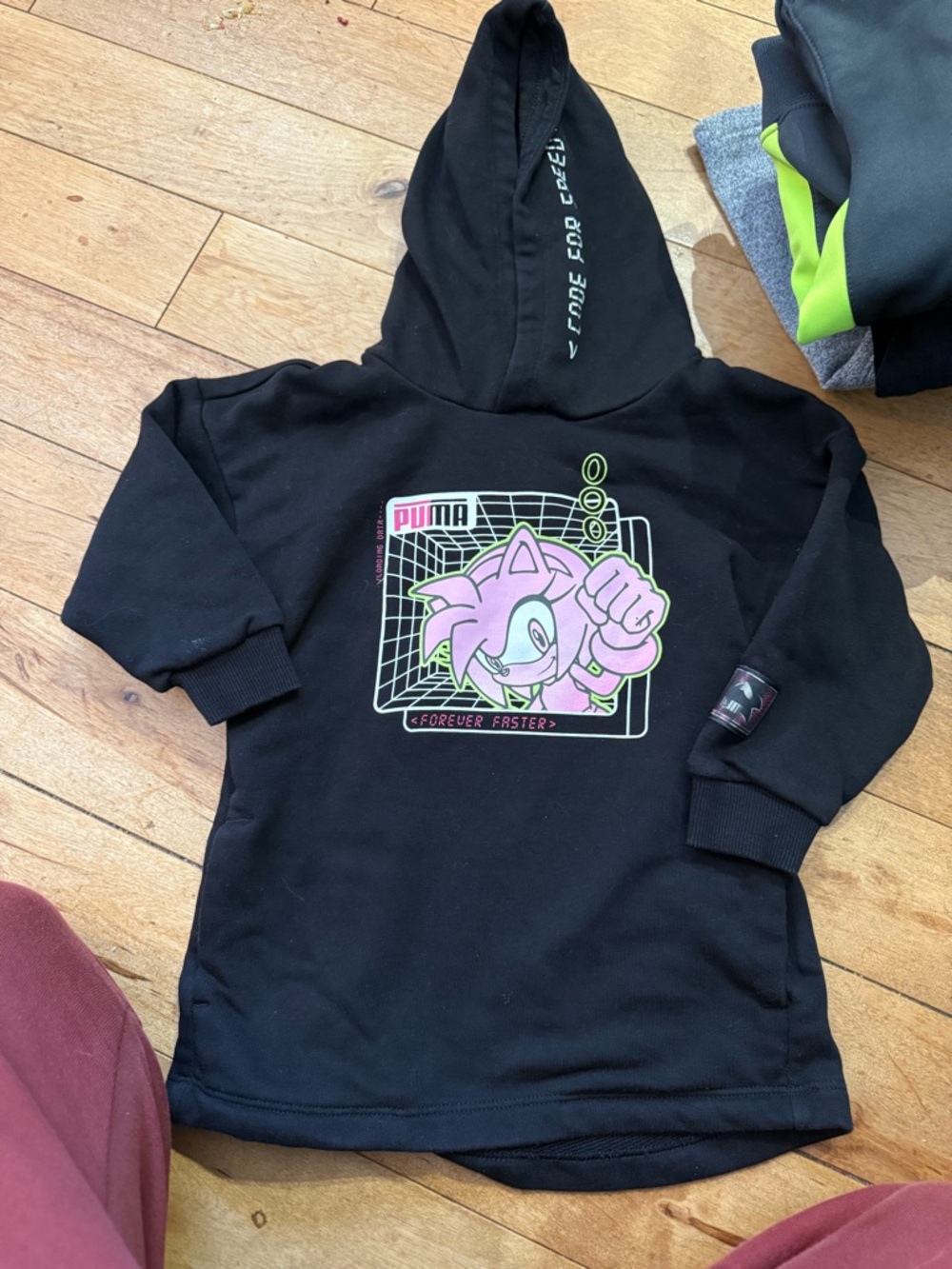Puma Black Graphic Sonic Logo Tee